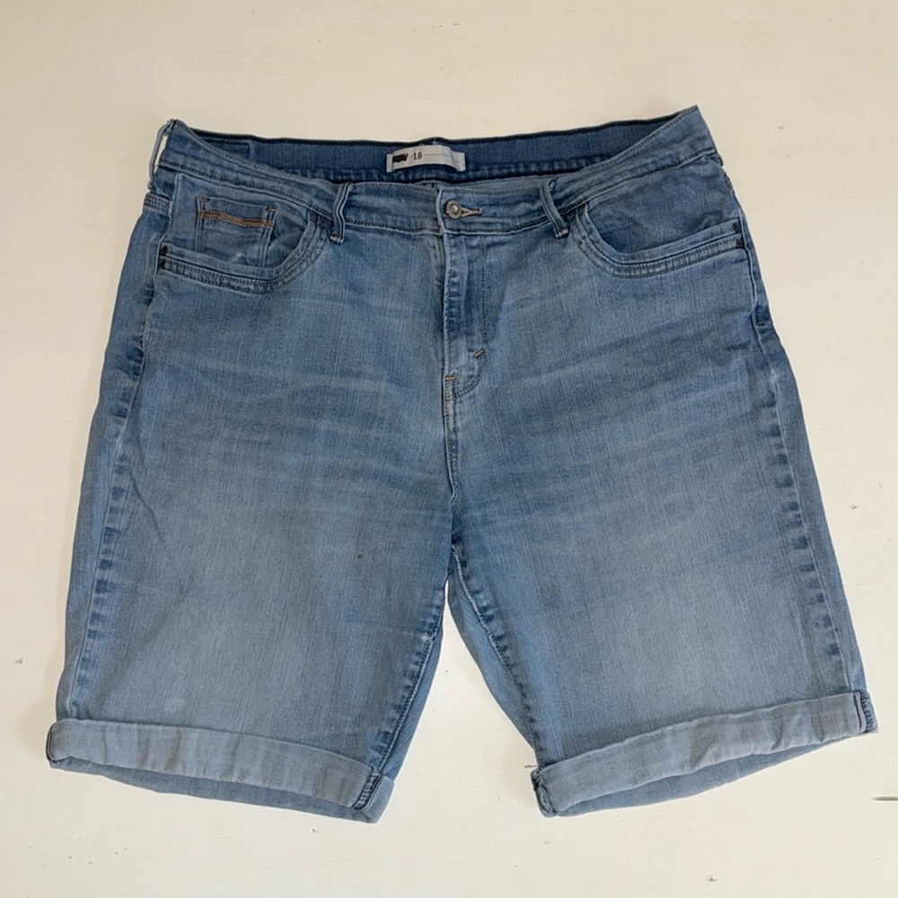 Light Blue Denim Women's Shorts